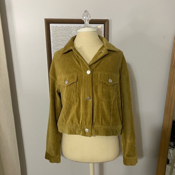 Double Zero Jackets & Blazers - Double Zero Corduroy Utility Jacket in Green